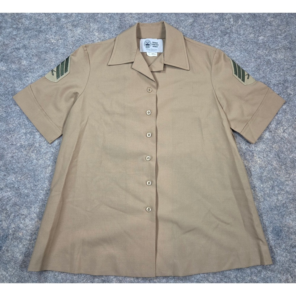 USMC Marine Corps Maternity Shirt Khaki Tropical Cloth Valor Collection XS